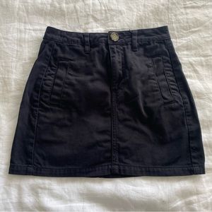 Pacsun Black Jean Skirt